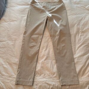 Soft Surroundings Superla Slim Leg Pants - Large in Light Biege